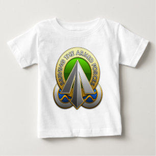 Stationierung und Verteilung der Oberfläche Baby T-shirt