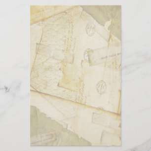 Stationierung Vintager Altbriefe Briefpapier