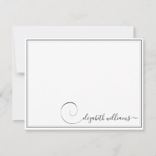 Stationierung von handgeschriebenen Kalligrafien a Mitteilungskarte