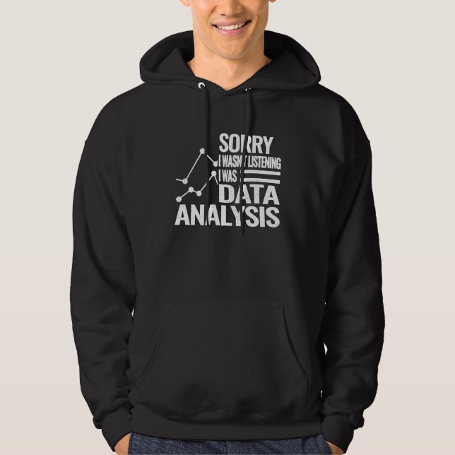 Statistik des Datenanalytikers Datenwissenstechnik Hoodie (Vorderseite)