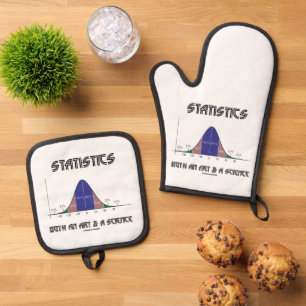 Statistik ist sowohl Kunst als auch Wissenschaft G Ofenhandschuh & Topflappen-Set