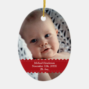 Statistik über die Geburt eines Kleinkindes in Ro Keramikornament