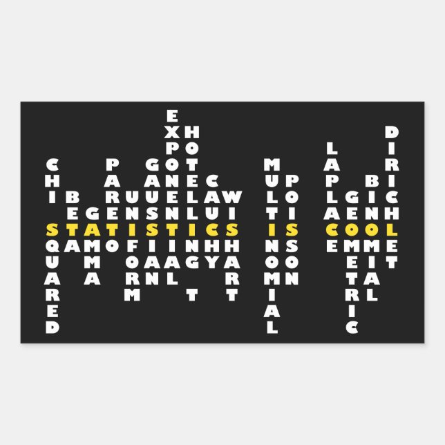 Statistiken sind Cool Rechteckiger Aufkleber (Vorderseite)