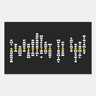 Statistiken sind Cool Rechteckiger Aufkleber