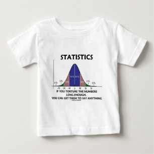 Statistiken, wenn Sie die Zahlen lang genug quäle Baby T-shirt