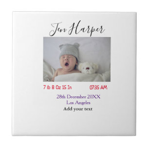 Statistiken zur Babyg Geburt speichern Name Ort Da Fliese