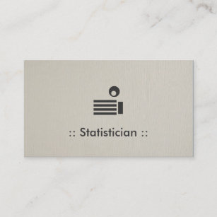 Statistiker Simple Elegant Beruflich Visitenkarte