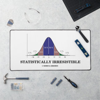 Statistisch unwiderstehlicher griechischer Spaß Schreibtischunterlage