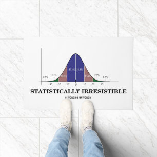 Statistisch unwiderstehlicher Spaß der Glockenkurv Fußmatte