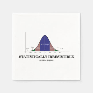 Statistisch unwiderstehlicher Spaß der Glockenkurv Serviette