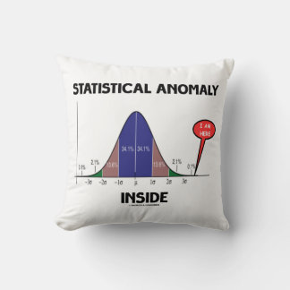 Statistische Anomalie innerhalb der Glockenkurve I Kissen