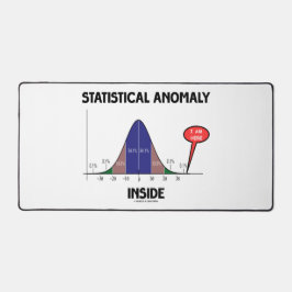 Statistische Anomalie innerhalb der Glockenkurve I Schreibtischunterlage