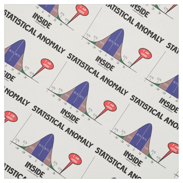 Statistische Anomalie innerhalb der Glockenkurve I Stoff (Muster)