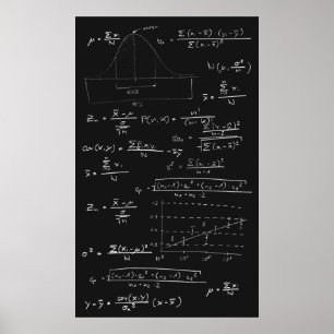 Statistische Tafel Poster