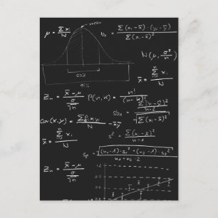 Statistische Tafel Postkarte