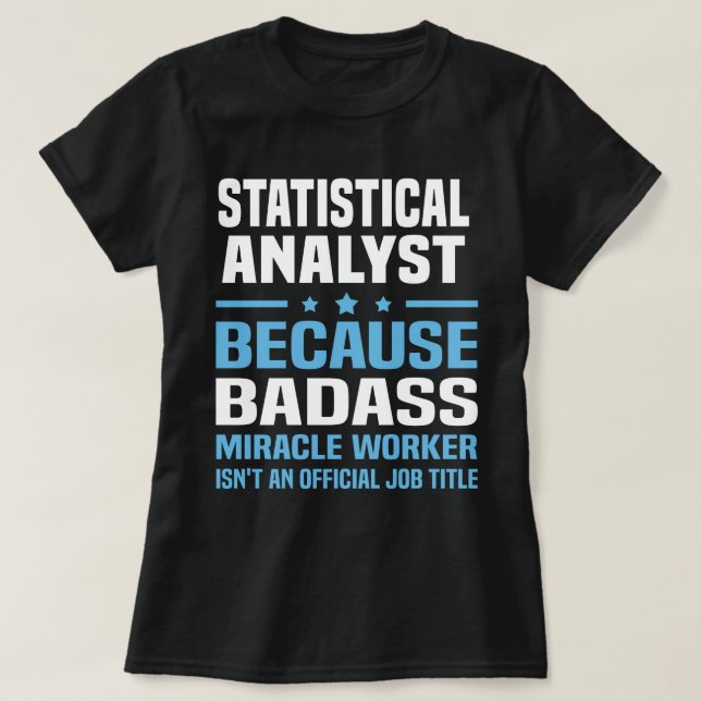 Statistischer Analyst T-Shirt (Design vorne)