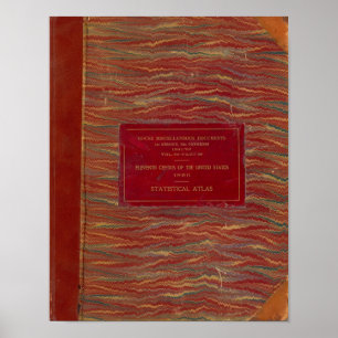 Statistischer Atlas Vereinigte Staaten Poster