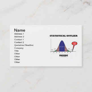 Statistisches Außenseiter-Innere Visitenkarte