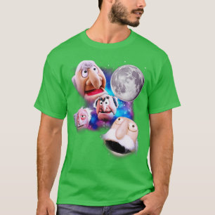 Statler und Waldorf Heckle am Mond T-Shirt