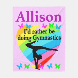 STATT GYMNASTICS PERSONALISIERT BLANKET ZU MACHEN FLEECEDECKE