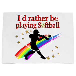 STATT SOFTBALL SPIELEN GROßE GESCHENKTÜTE