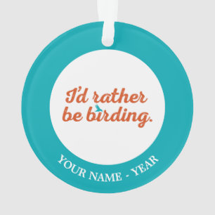 Statt Vogelbeobachtung Ornament
