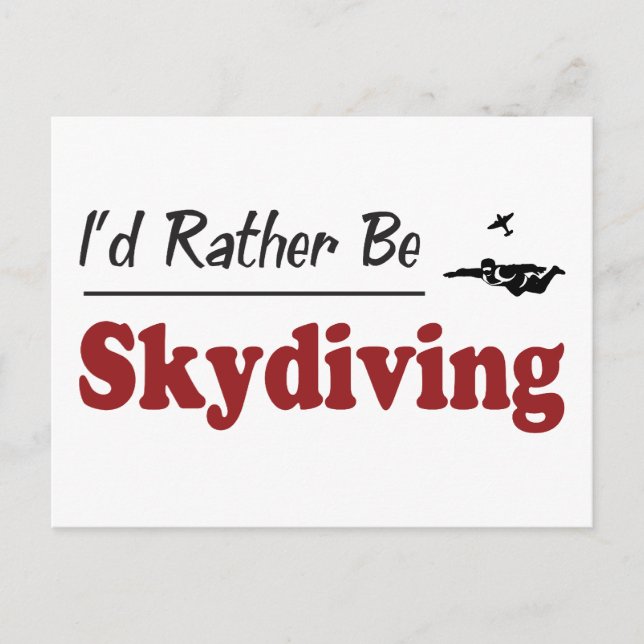 Stattdessen Skydiving Postkarte (Vorderseite)