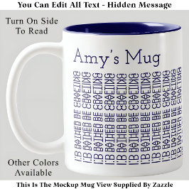 Stattdessen sollte man Crafting & Name 154BuW vers Zweifarbige Tasse