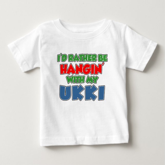 Stattdessen sollte man mit Ukki umgehen Baby T-shirt (Vorderseite)