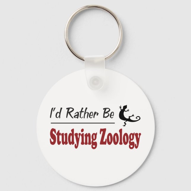 Stattdessen studieren wir Zoologie Schlüsselanhänger (Vorderseite)