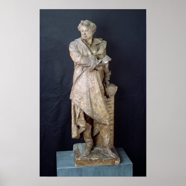 Statue Alexandre Dumas Pere, c.1883-87 Poster (Vorne)