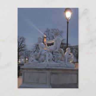 Statue am Jardin des Tuileries, Paris. Postkarte