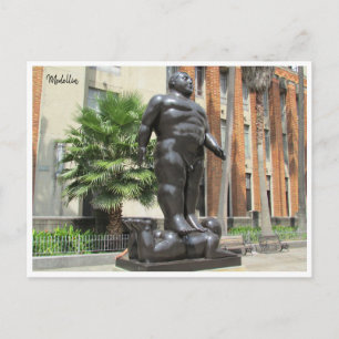 Statue Botero Postkarte