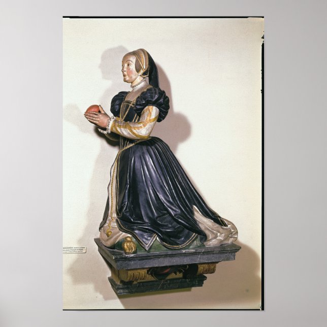 Statue der Antoinette de Fontette Poster (Vorne)