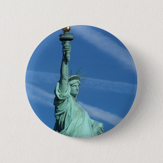 Statue der Freiheit. Button (Vorderseite)