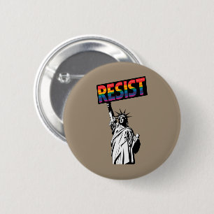 Statue der Freiheit Feministengeschenk Button