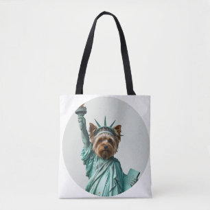 Statue der Freiheit–Inspirierte Yorkshire Terrier
