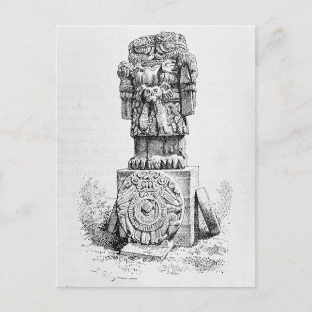 Statue der Göttin Postkarte (Vorderseite)