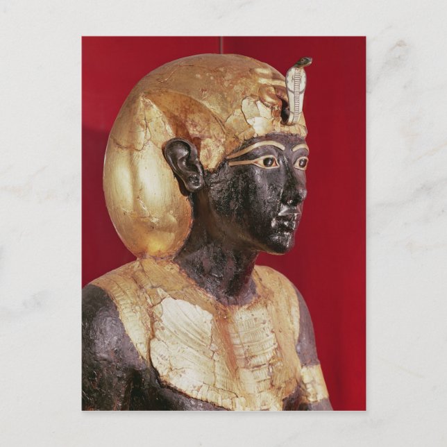 Statue der Lebensgröße von Tutankhamun Postkarte (Vorderseite)