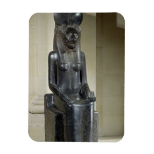 Statue der lionenköpfigen Göttin Sekhmet, aus dem Magnet