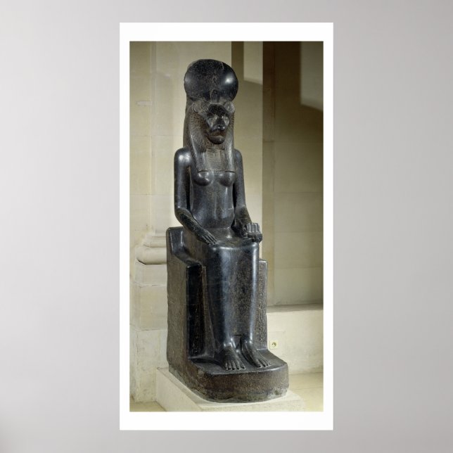 Statue der lionenköpfigen Göttin Sekhmet, aus dem Poster (Vorne)