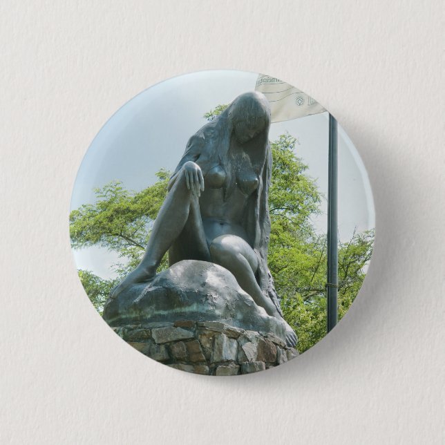 Statue der Lorelei Button (Vorderseite)