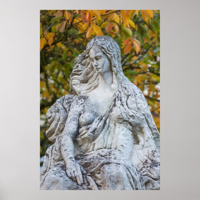 Statue der Loreley Mermaid Poster (Vorne)