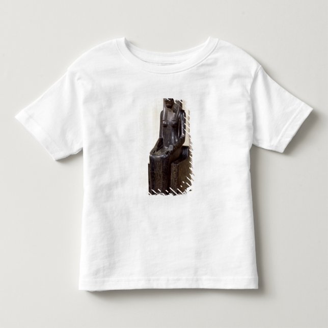 Statue der Löwe-köpfigen Göttin Sekhmet Kleinkind T-shirt (Vorderseite)