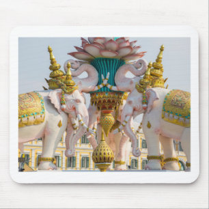 Statue der rosa Elefanten Bangkok Thailand Mousepad