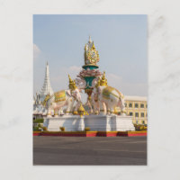 Statue der rosa Elefanten Bangkok Thailand