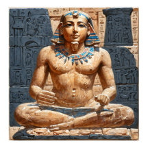 Statue des alten ägyptischen Scribe