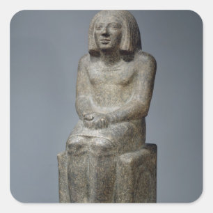 Statue des Ankh, Priester von Horus, frühe dynasti Quadratischer Aufkleber