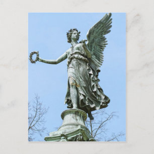 Statue des Engels im Charlottenburger Schlossgarte Postkarte