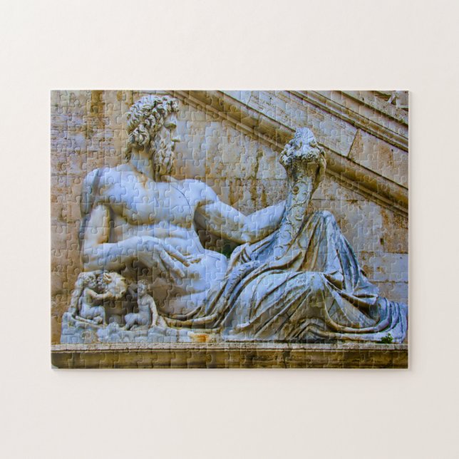 Statue des Heiligen Paulus Rom. Puzzle (Horizontal)